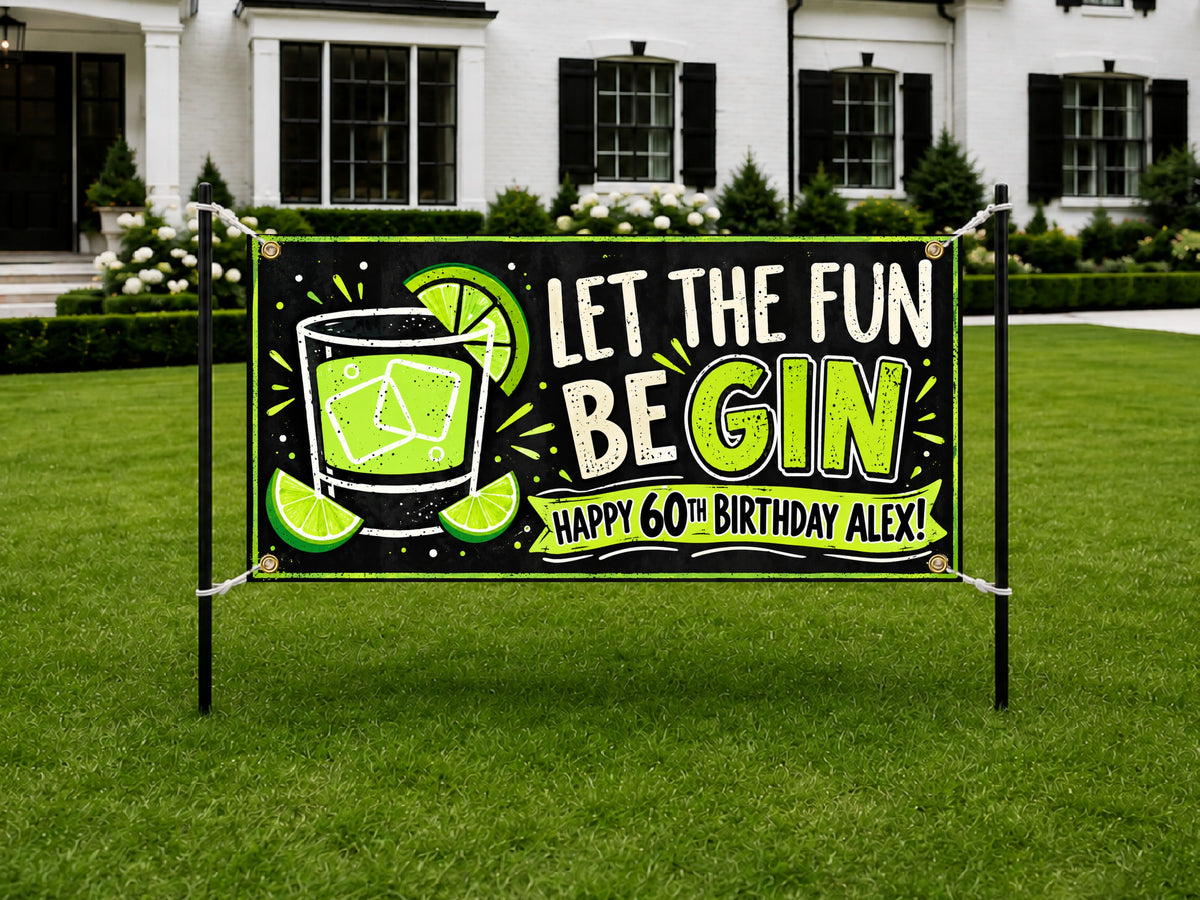 Fun Be Gin 60th Banner