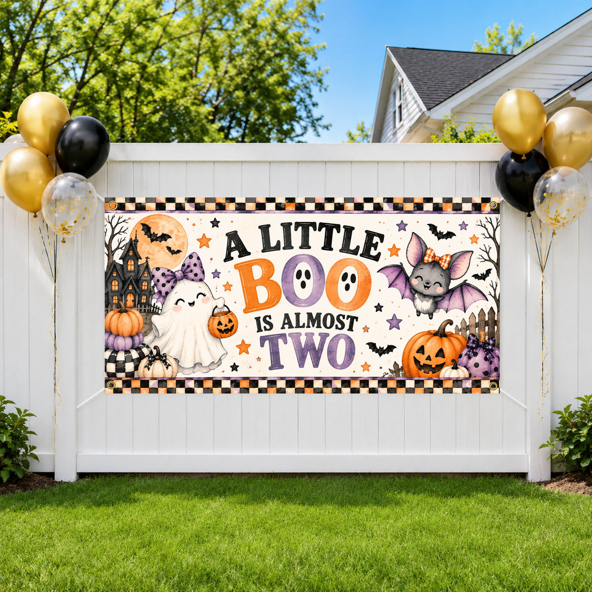 2nd Halloween Birthday Banner
